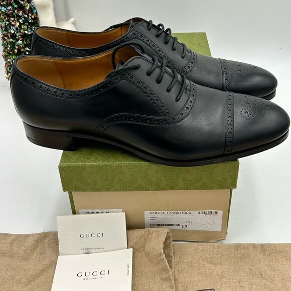 Men’s Gucci lace up oxfords size 13.5 made in Italy - Picture 4 of 10